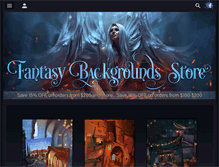 Tablet Screenshot of fantasybackgroundsstore.com